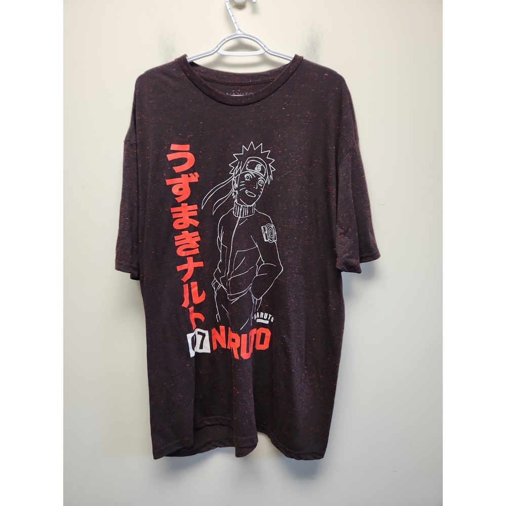Naruto Anime Graphic T-shirt 3XL Speckled Long